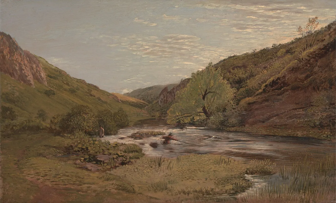 In Dovedale by John Linnell - Canvas Print