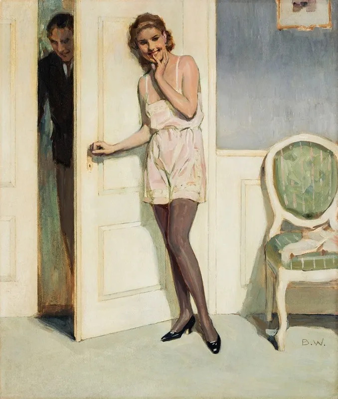 In Erwartung 3 by Brynolf Wennerberg - Canvas Print