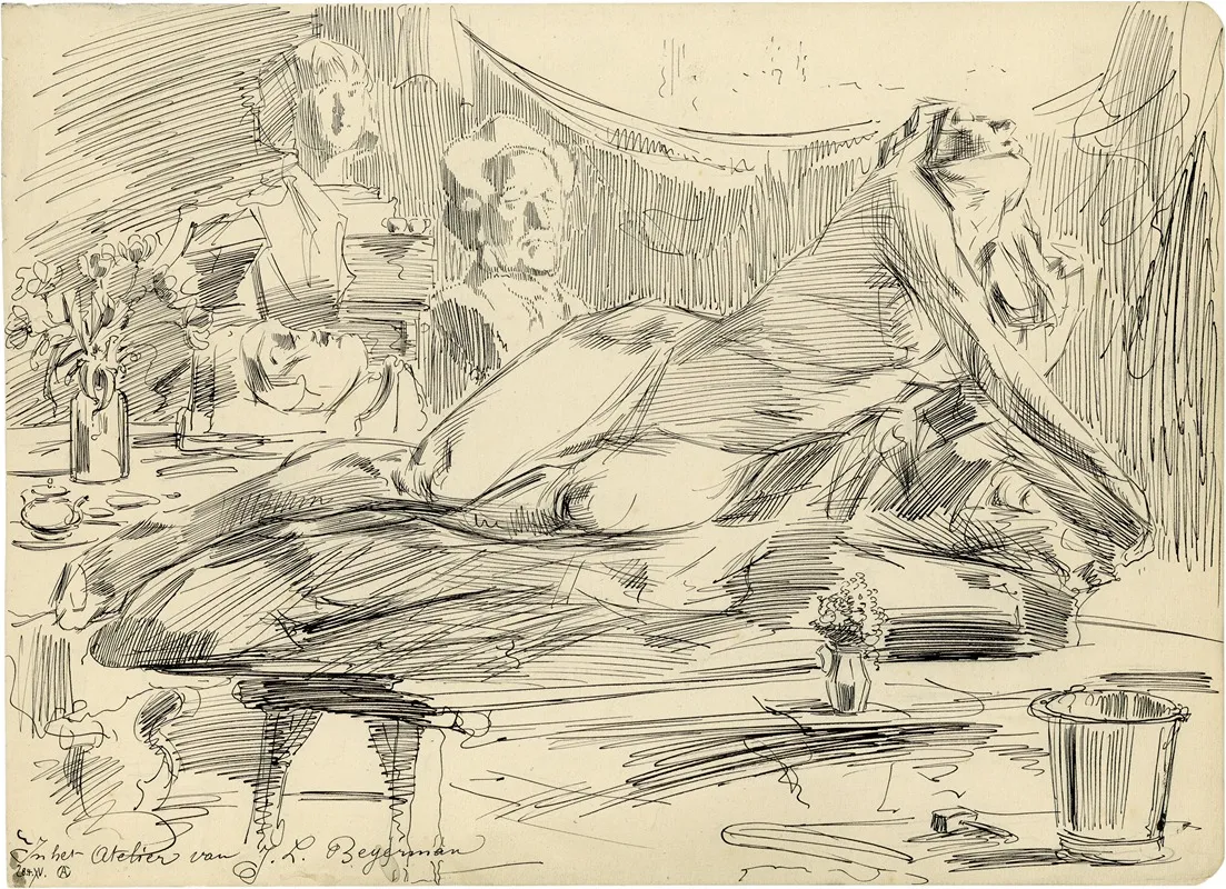 In Het Atelier Van J L Beyerman