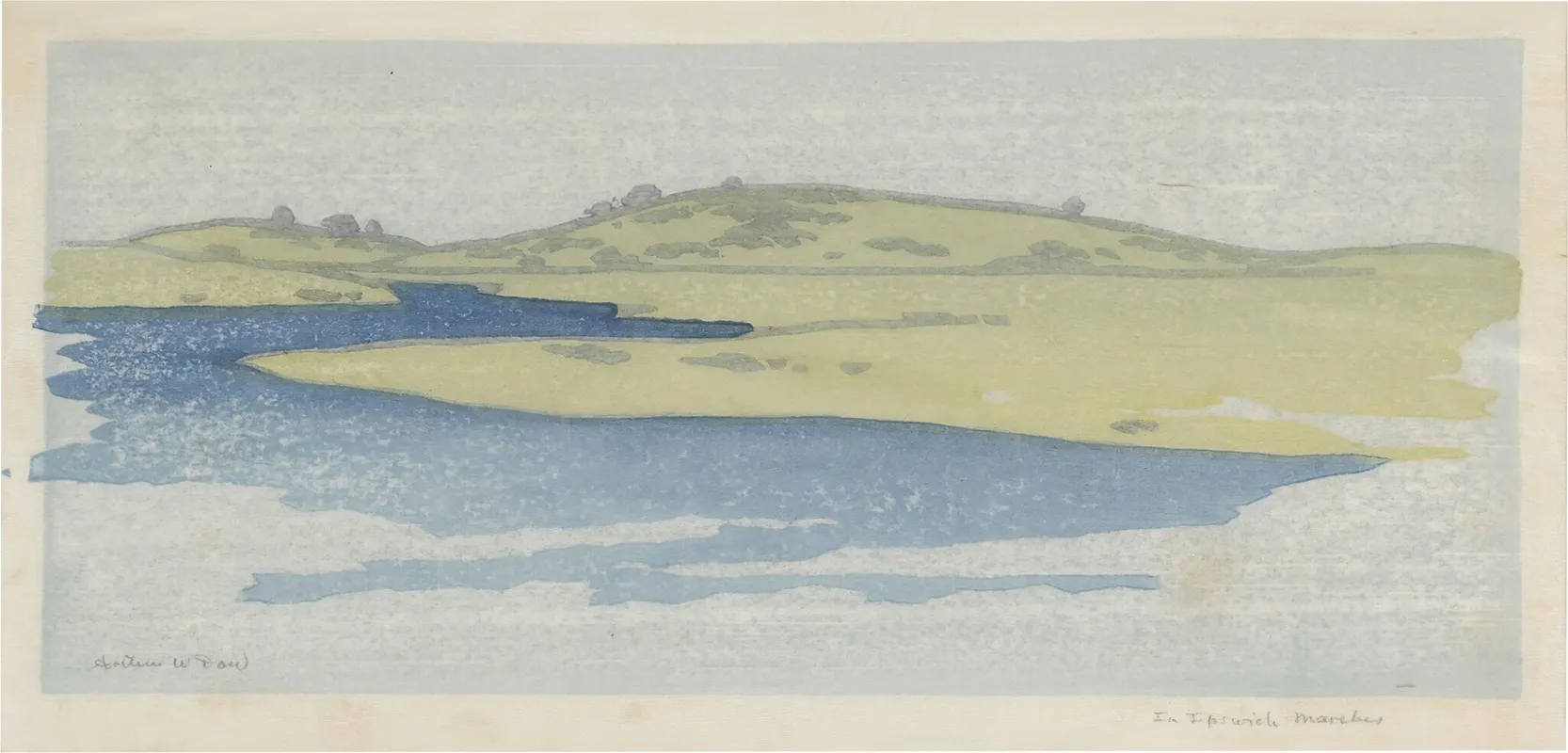 In Ipswich Marshes Sagamore Hill Ipswich by Arthur Wesley Dow - Canvas Print