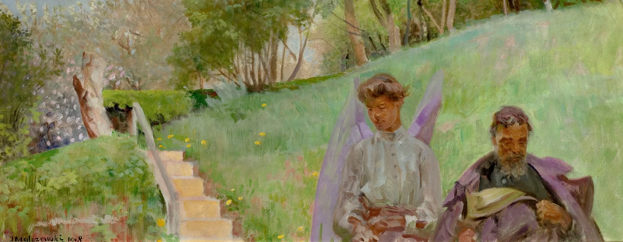 In Springtime In Autumn by Jacek Malczewski - Canvas Print