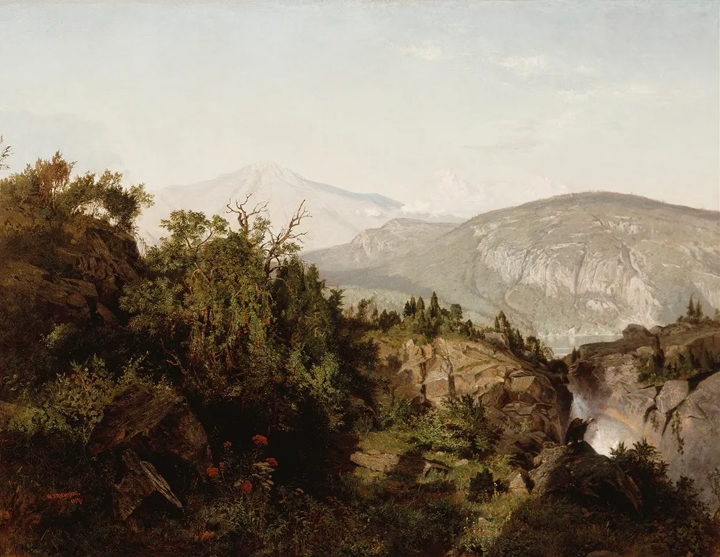 In The Adirondack Mountains by William Trost Richards - Canvas Print