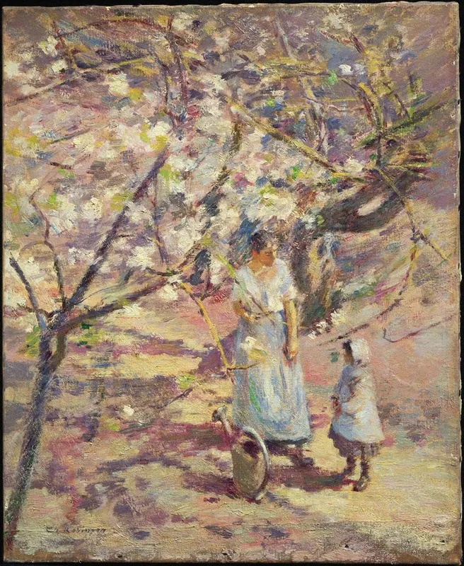In The Orchard 4 by Theodore Robinson - Canvas Print