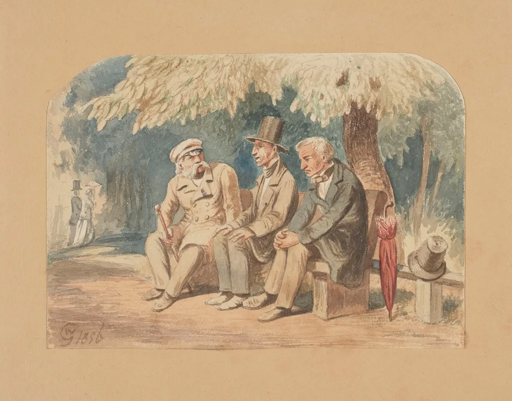 In The Saxon Garden In Warsaw