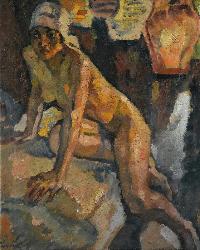 In The Seraglio by Leo Putz - Canvas Print