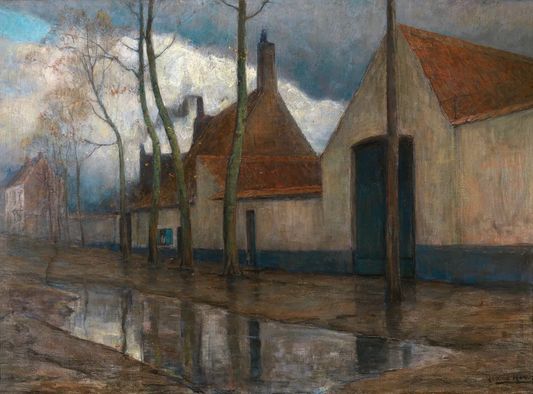 In The Suburbs by Frans Hens - Canvas Print