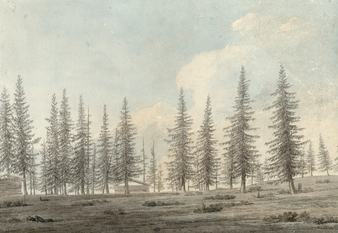 In The Tyrol 2 by John Robert Cozens - Canvas Print