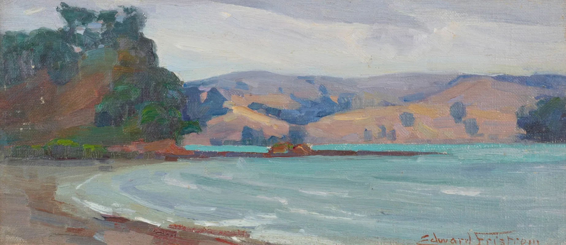 Incoming Tide Mahurangi by Edward Friström - Canvas Print