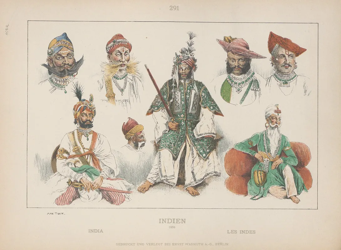 India 3 by Adolf Rosenberg - Canvas Print