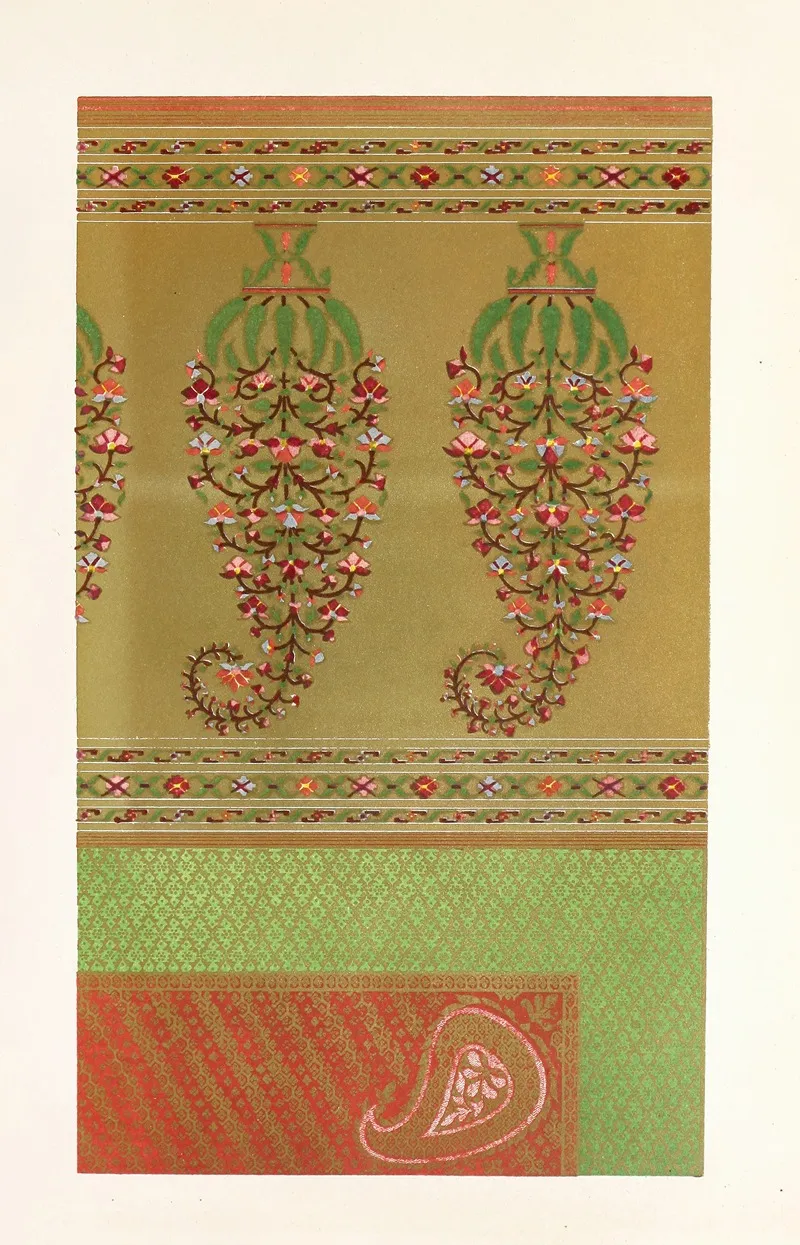 Indian Gold Tissue Scarf by John Charles Robinson - Canvas Print