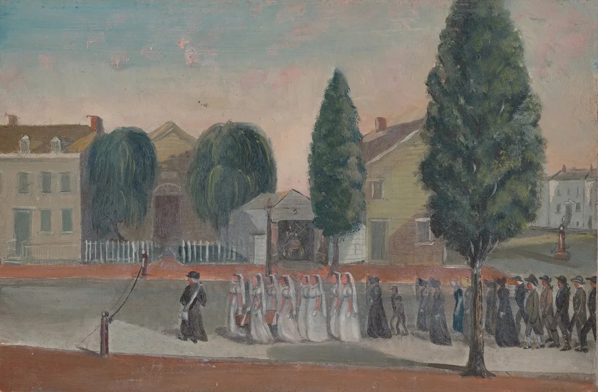 Infant Funeral Procession by William P. Chappel - Canvas Print