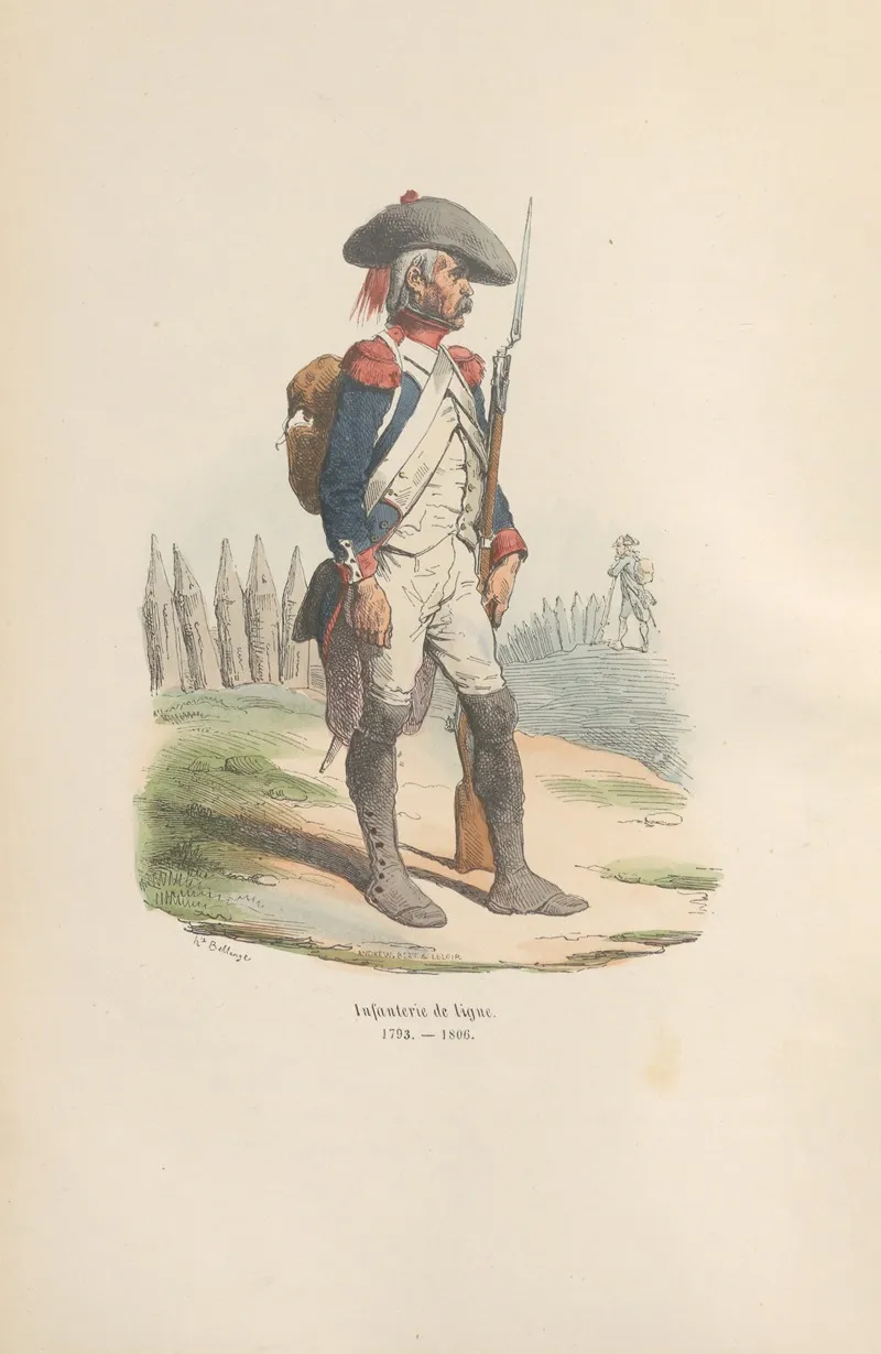 Infanterie De Ligne 1793 1806 by Hippolyte Bellangé - Canvas Print