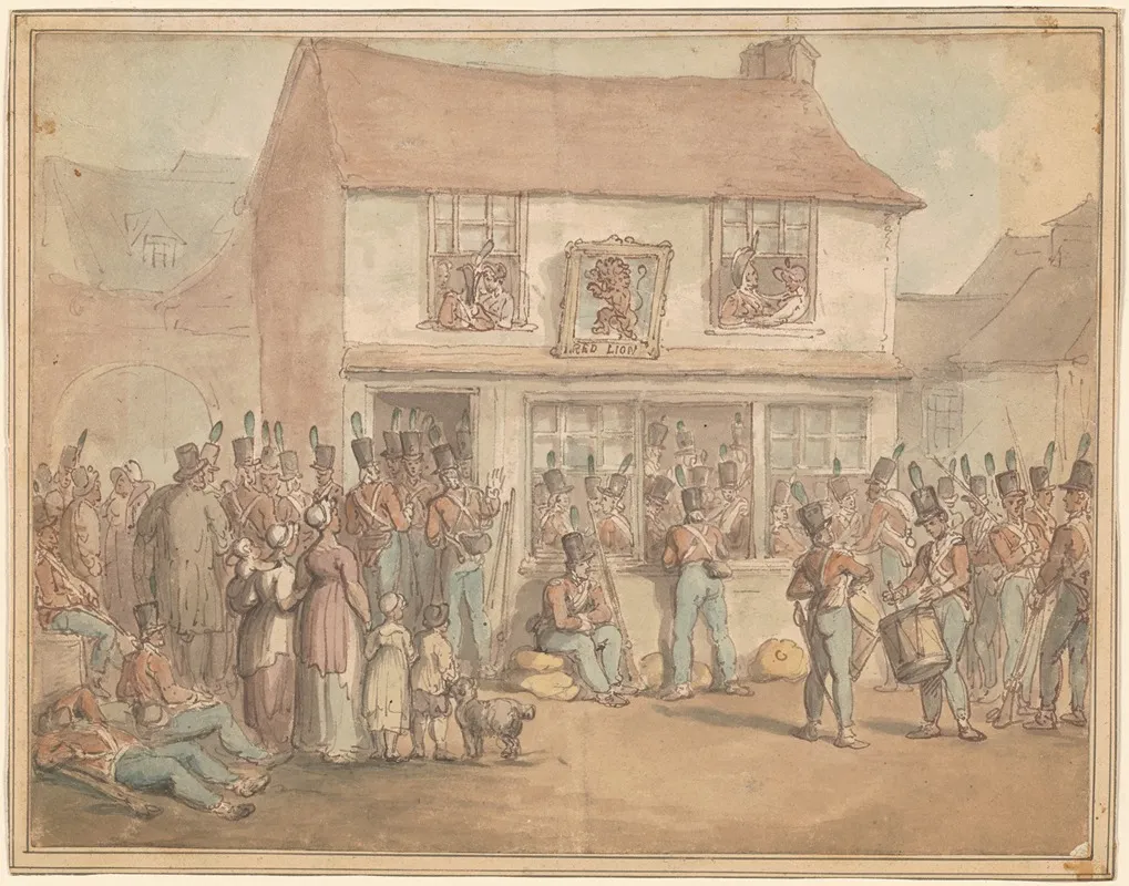 Infantry Soldiers At The Red Lion