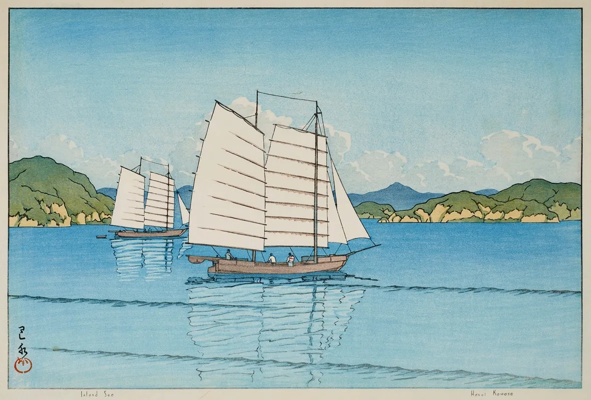 Inland Sea by Kawase Hasui - Canvas Print