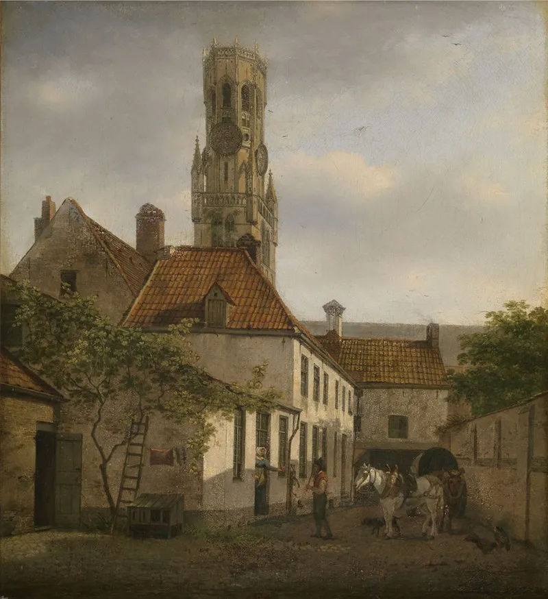 Inner Courtyard In Bruges