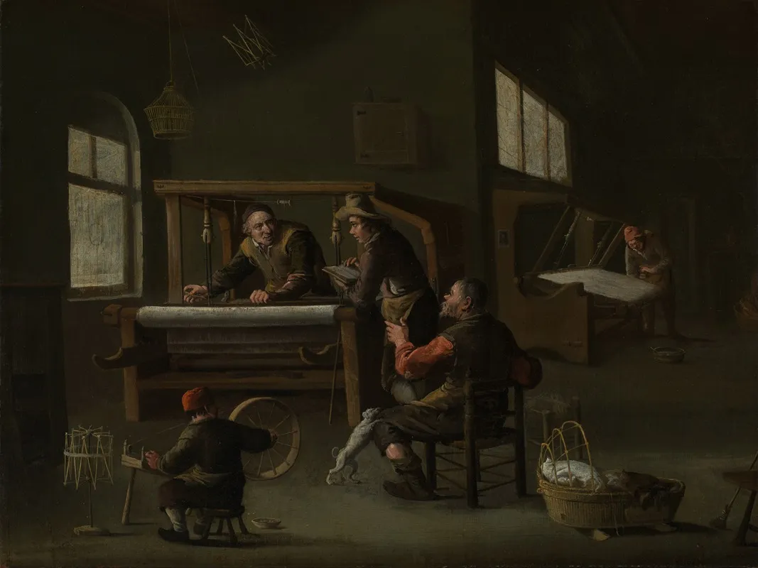 Inneres Einer Weberwerkstatt