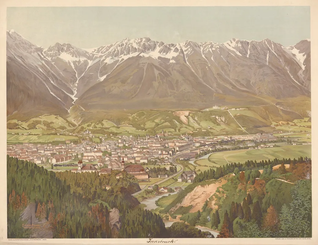 Innsbruck 2 by Erwin Pendl - Canvas Print