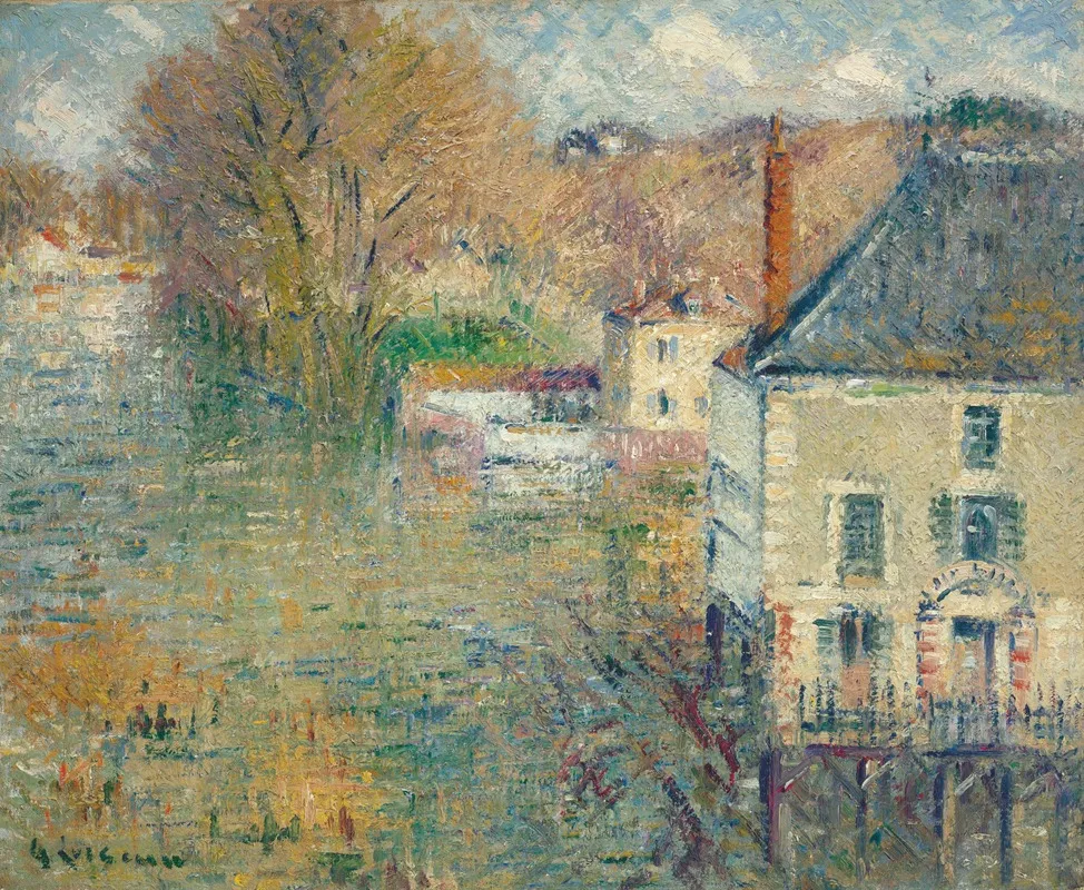 Inondation A Giverny by Gustave Loiseau - Canvas Print