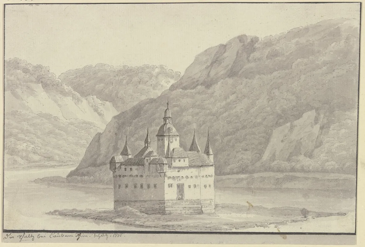 Inselburg Pfalzgrafenstein Pfalz Bei Kaub