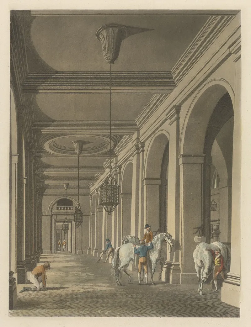 Inside Of The Mews by Thomas Malton - Canvas Print