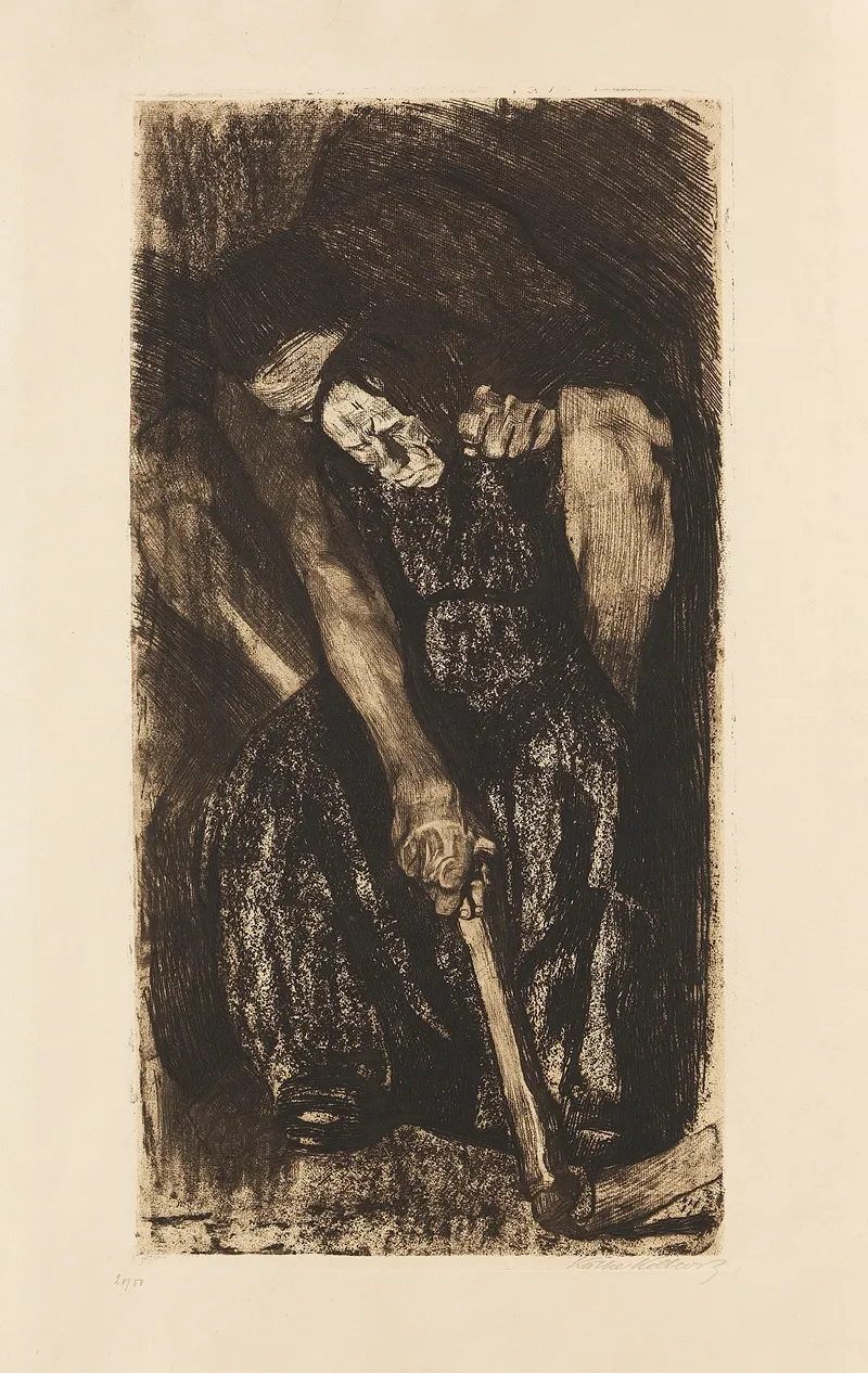 Inspiration by Käthe Kollwitz - Canvas Print