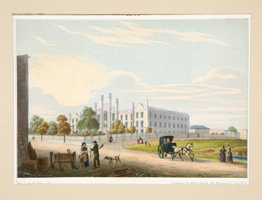 Institution For The Blind by Charles Autenrieth - Canvas Print