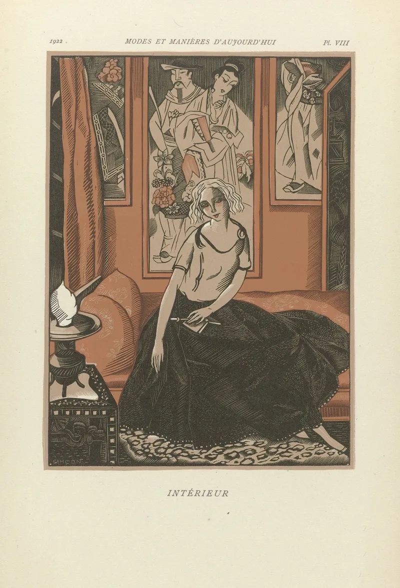 Interieur 19 by Fernand Siméon - Canvas Print