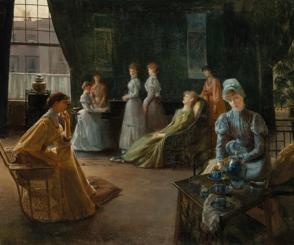 Interieur A Londres by Jacques-Émile Blanche - Canvas Print