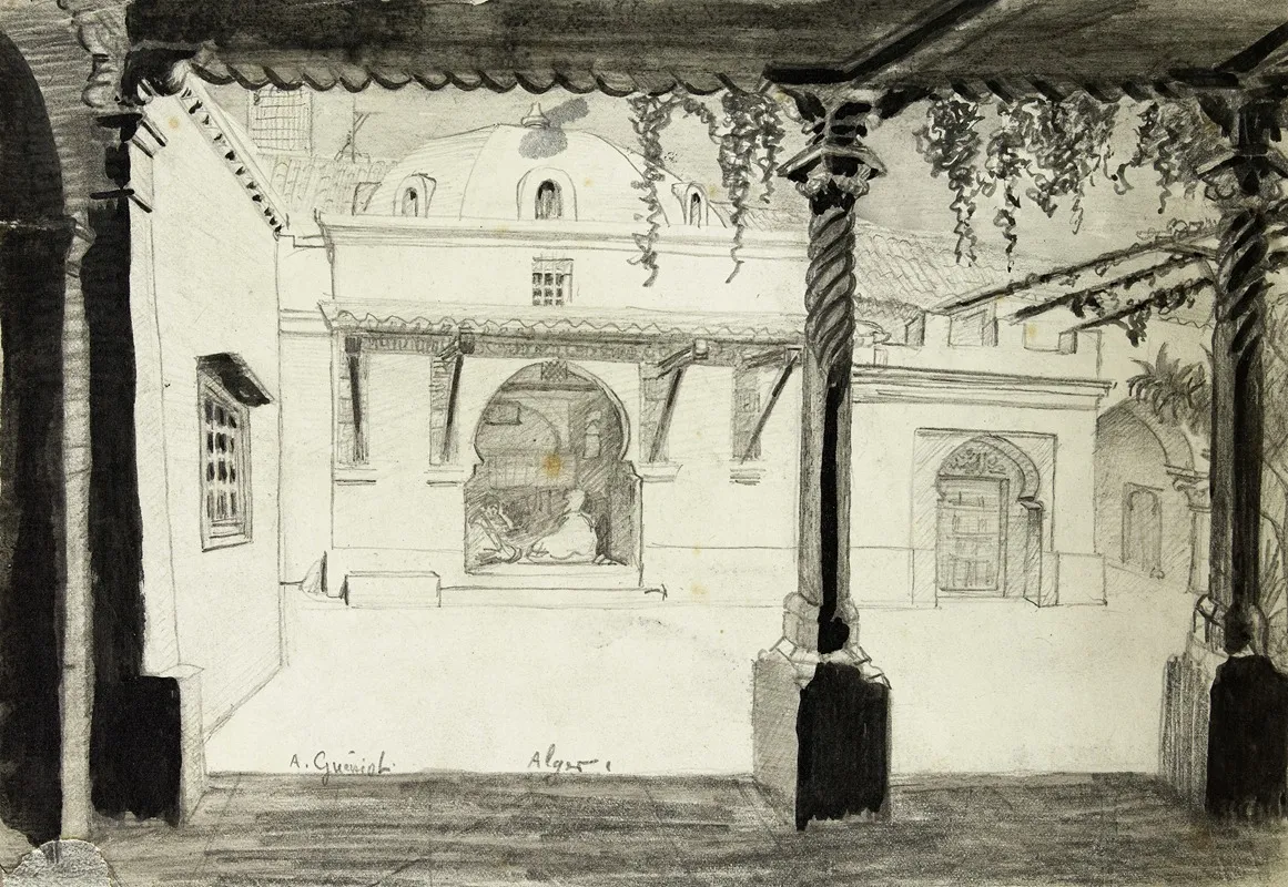 Interieur De Cour A Alger