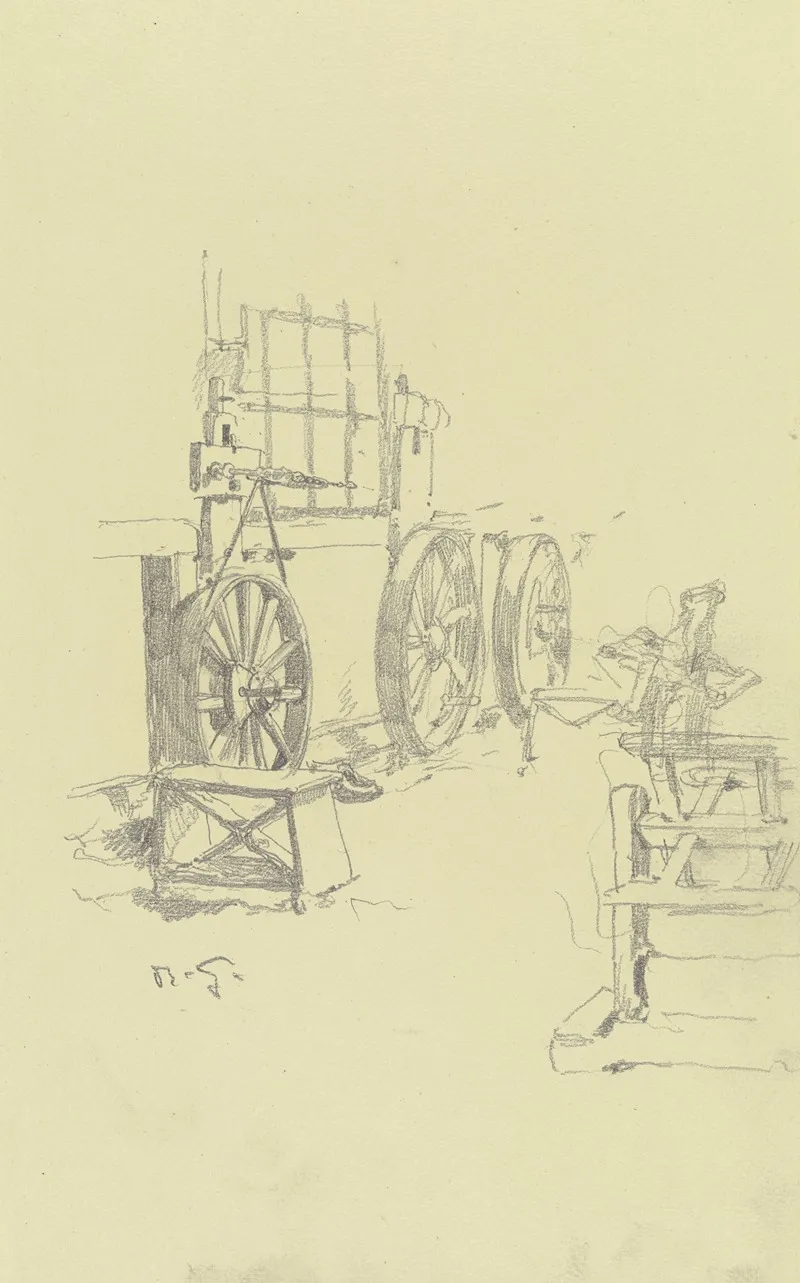 Interieur Der Grosen Spinnerei Von Edam