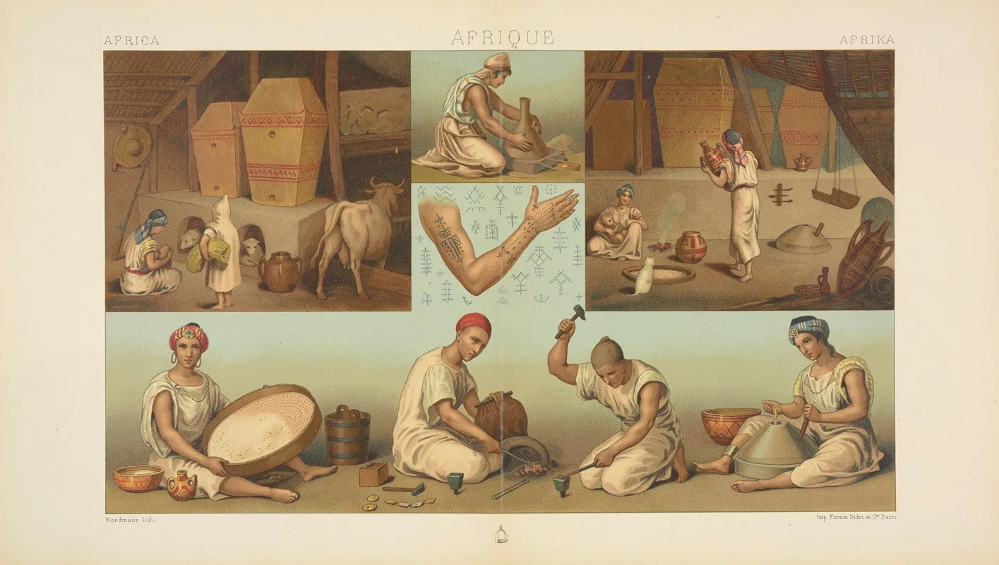 Interieur Dune Habitation Kabyle Lindustrie Les Tatouages