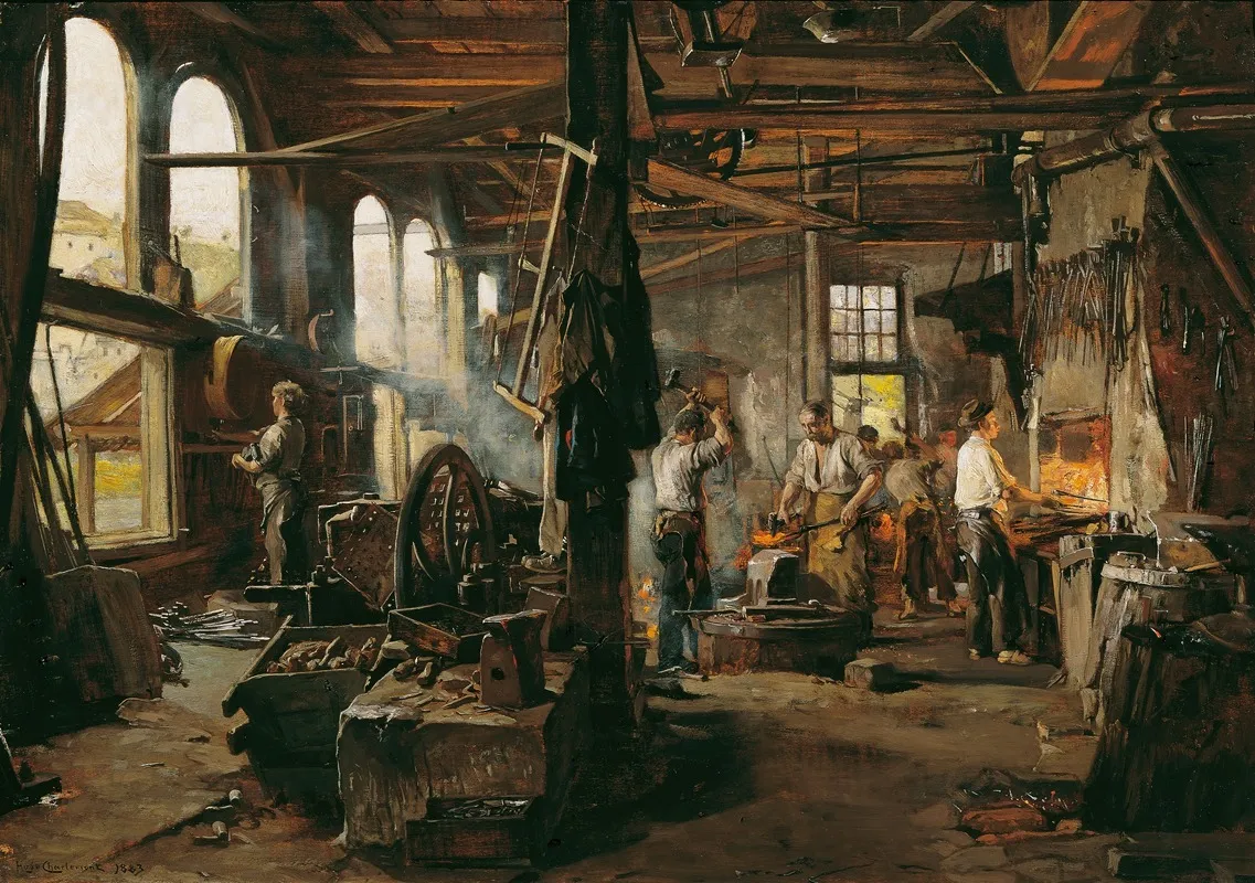 Interieur Einer Hammerschmiede