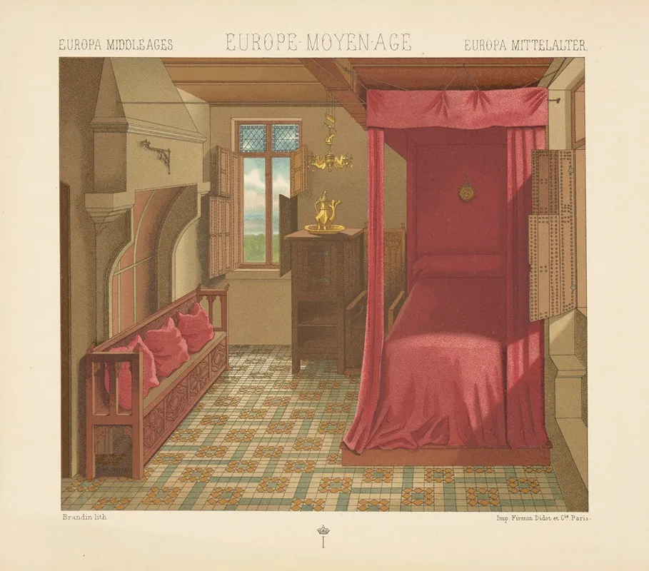 Interieur Flamand Du Xve Siecle