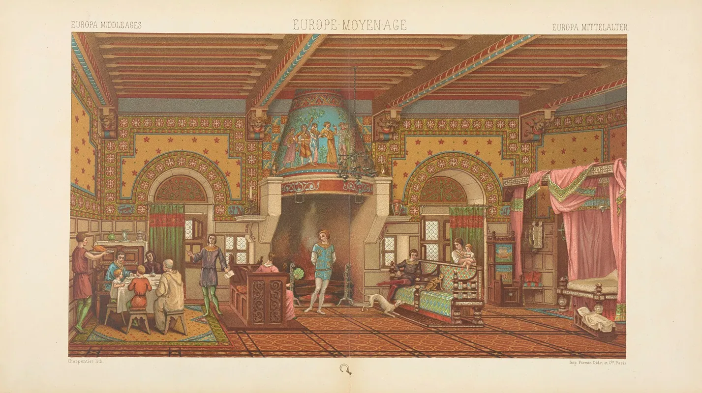 Interieur Francais Milieu Du Xiie Siecle