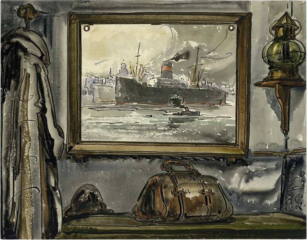 Interieur Met Havenzicht