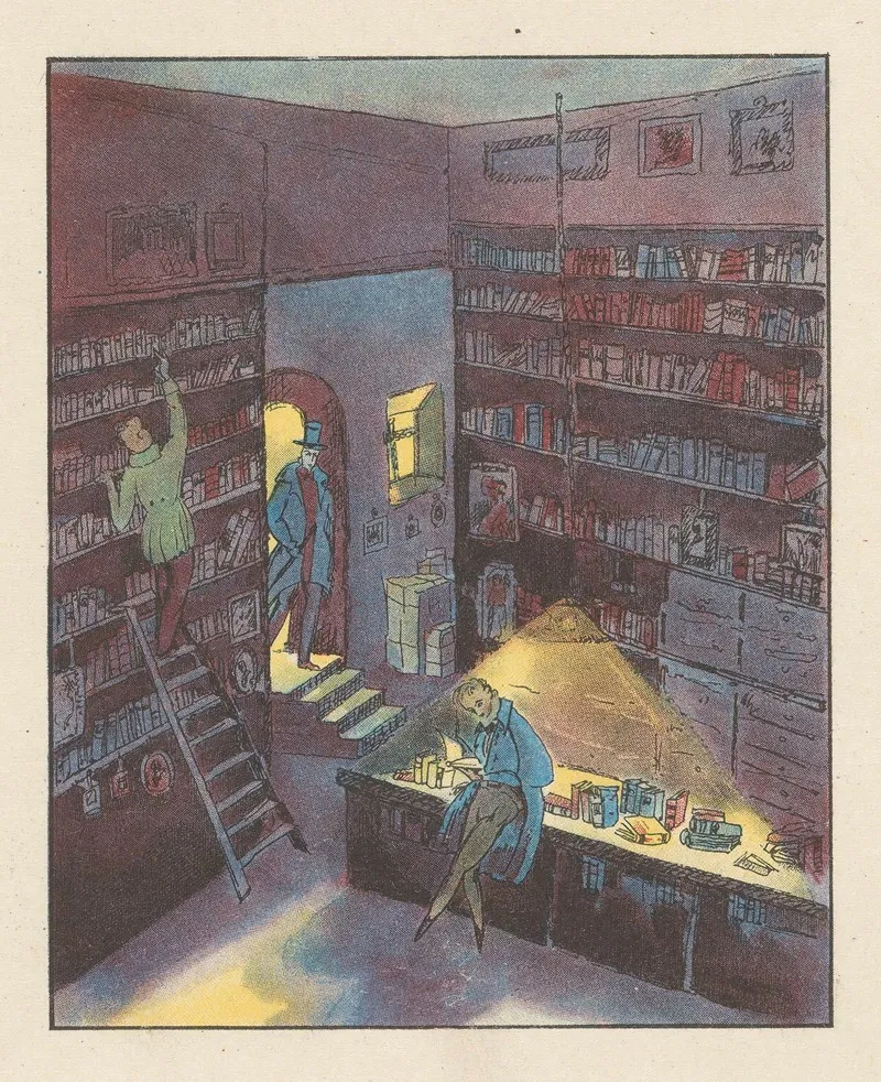 Interieur Van Een Boekhandel