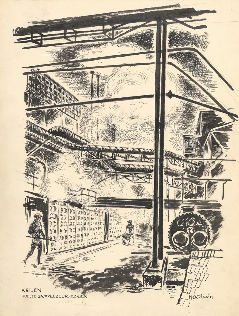 Interieur Van Zwavelzuurfabriek Ketjen Te Amsterdam