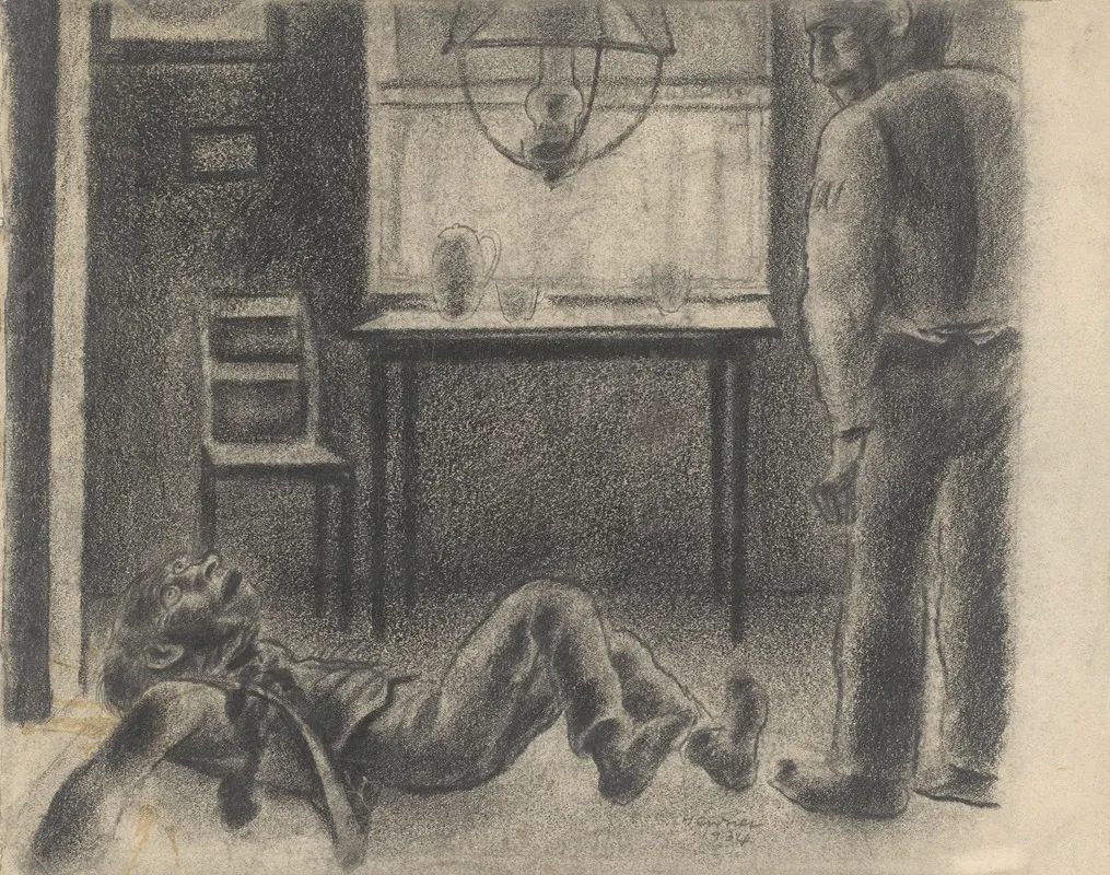 Interieurscene by Henk Henriët - Canvas Print