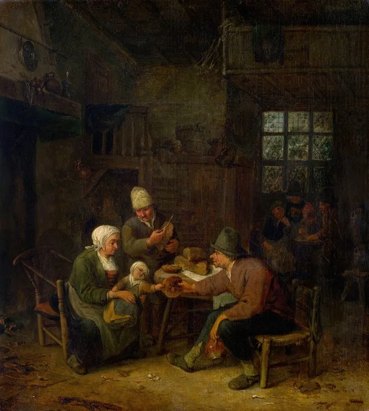 Interior 36 by Cornelis Dusart - Canvas Print