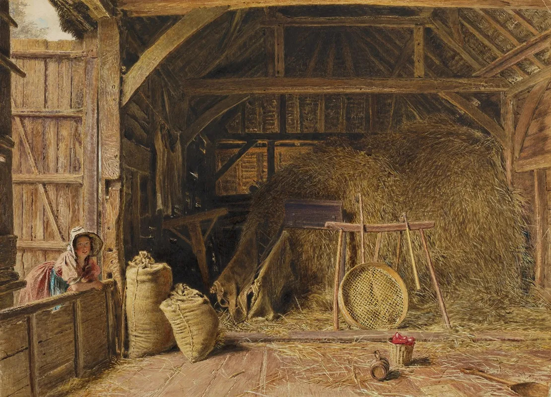 Interior Of A Barn 4