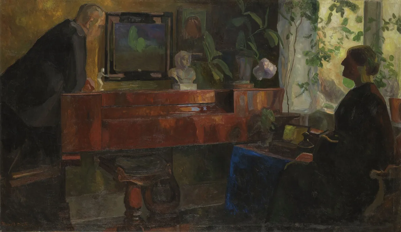 Interior With The Artists Oluf And Kris Wold Torne