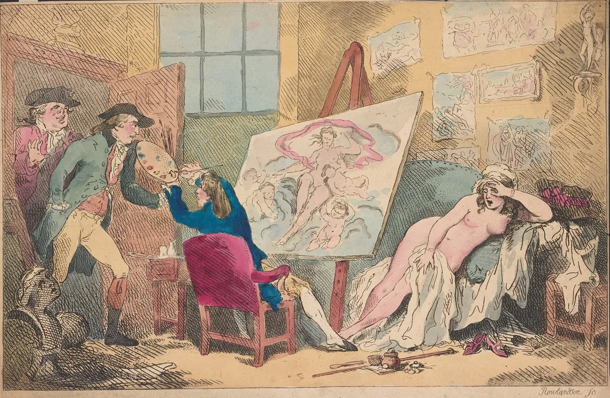 Intrusion On Study Or The Painter Disturbed