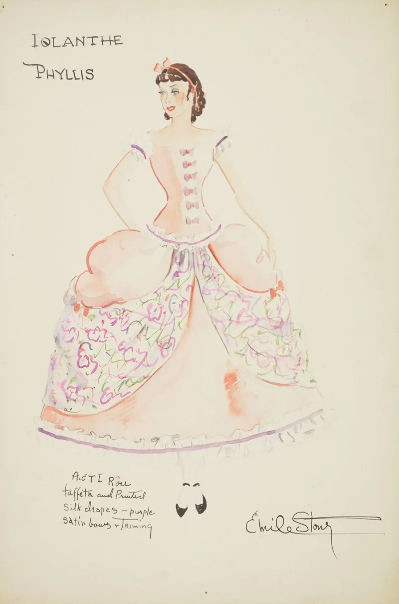 Iolanthe Phyllis Act I by Emile Stoner - Canvas Print