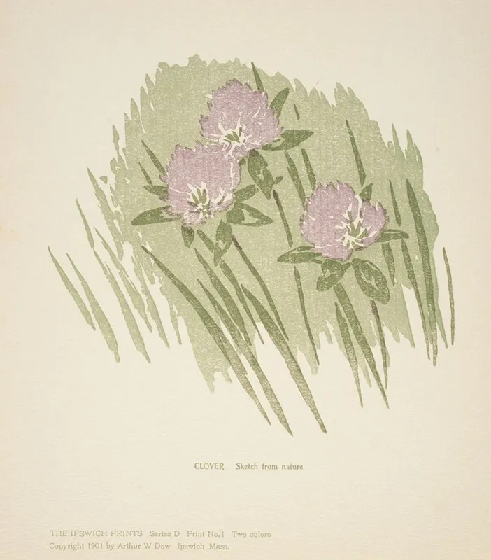 Ipswich Prints Clover by Arthur Wesley Dow - Canvas Print