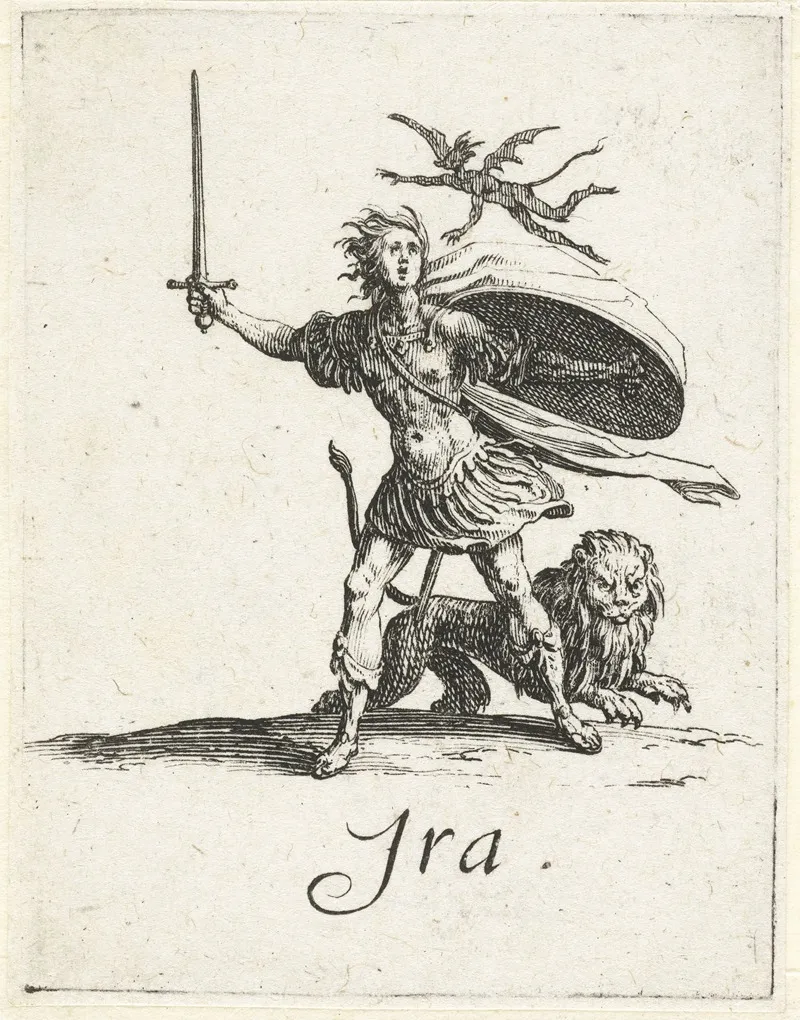 Ira Fury by Jacques Callot - Canvas Print
