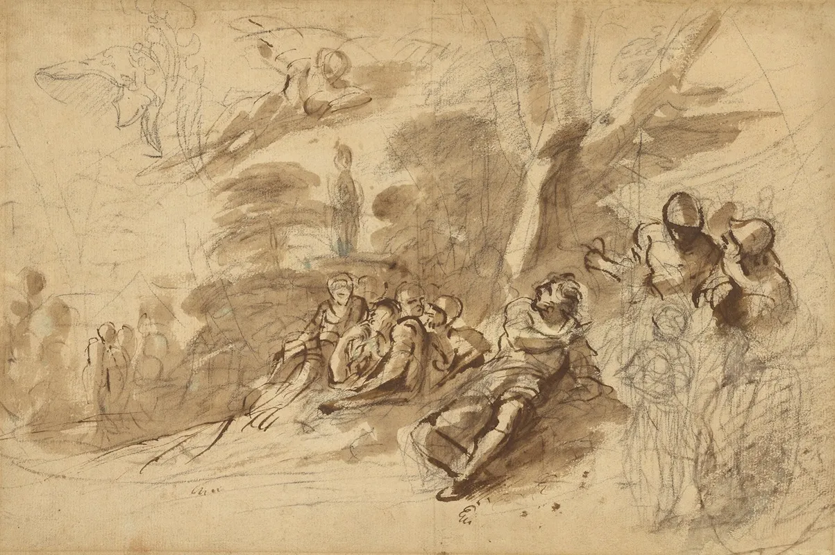 Iris Appearing To Turnus Study Of A Helmet