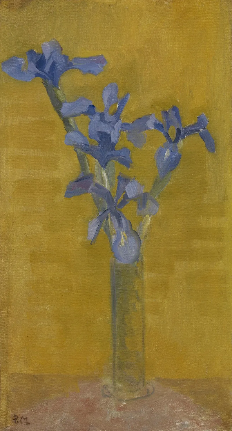Irises 11 by Piet Mondrian - Canvas Print