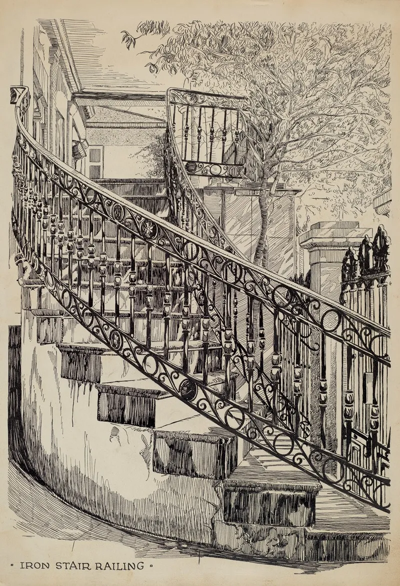 Iron Balcony 3 by Thomas Byrne - Canvas Print