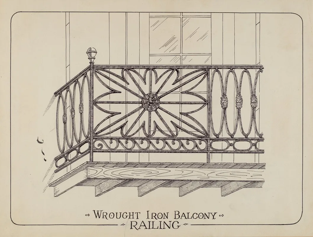 Iron Balcony Railings by Arelia Arbo - Canvas Print