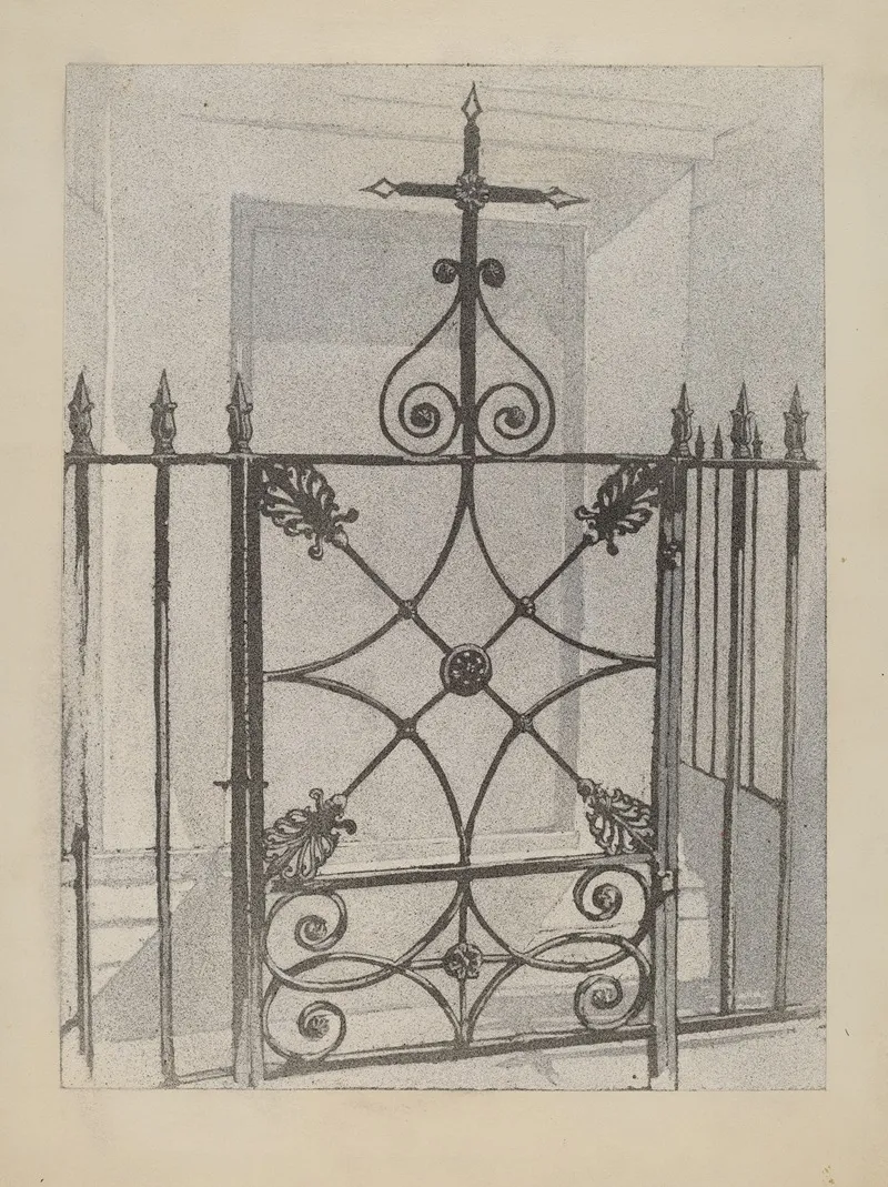 Iron Gate And Fence 6 by Arelia Arbo - Canvas Print
